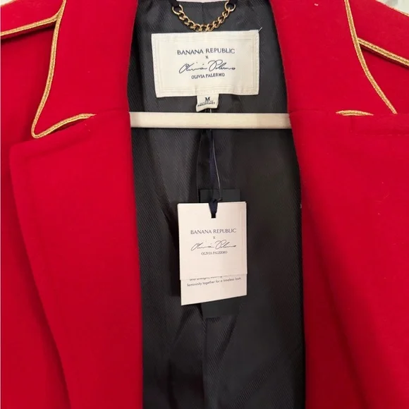 Banana Republic Olivia Palermo Red Trench Coat - Picture 3 of 4